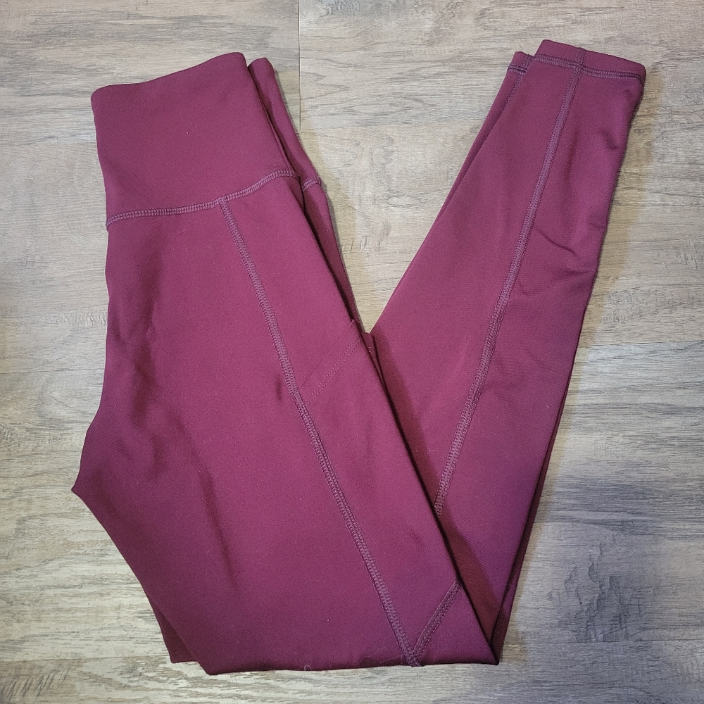 American Eagle The Everything Pocket Burgundy High-Waisted Legging XS GUC